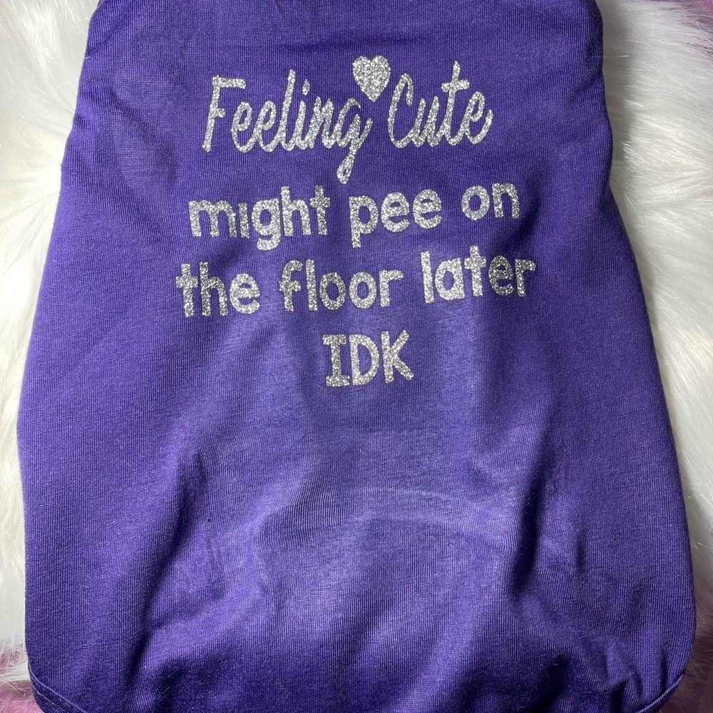 Hand Crafted funny dog Tshirt, Furbaby Clothes, Pet Apparel, Funny Dog Shirt - Picture 2 of 4